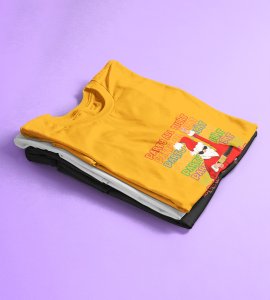 Party Animal Santa : Most Unique Printed T-shirt (Yellow) Best Gift For Boys Girls