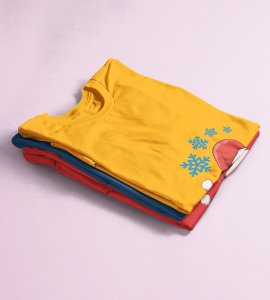 Where's Santa? : Best Printed T-shirt For Christmas (Yellow)Most Liked Gift For Boys Girls