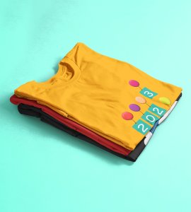 2023 Gone 2024 Came : Most Uniquely Printed T-shirt (Yellow) Best Gift For Boys Girls