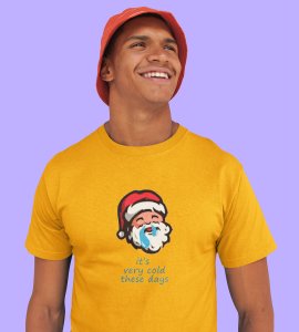 Very Cold Winter : Best Printed T-shirt (Yellow) Perfect Gift For Boys Girls