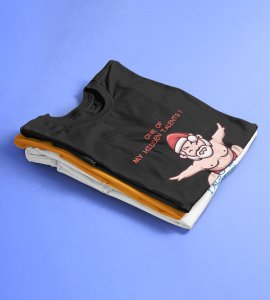 Sumo Santa : Best Printed T-shirt (Black) Best Gift For Kids Boys Girls
