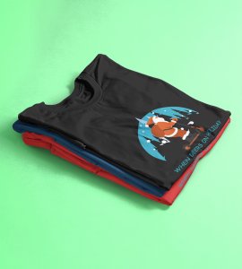 Biker Santa: Unique Printed T-shirt (Black) Perfect Gift For Christmas Boys Girls