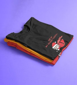 Super Santa : Unique And Funny Printed T-shirt (Black) Perfect Gift For Boys Girls
