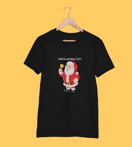 Will Santa Come?: Best Printed T-shirt (Black) Best Gift For Boys Girls