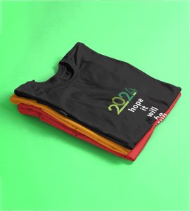 Hope For 2024 : Best Printed T-shirt For School Kids (Black) Best Gift For Boys Girls