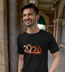 2024 Has Arrived : Cute Printed T-shirt For Kids (Black) Best Gift For Kids