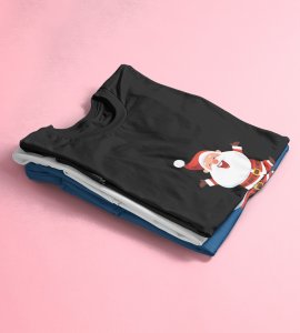 Santaa's Holiday : Best Printed T-shirt (Black) Unique Gift For Kids