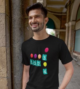 2023 Gone 2024 Came : Most Uniquely Printed T-shirt (Black) Best Gift For Boys Girls