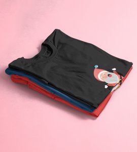 Reindeer Ranaway: Most Liked Printed T-shirt (Black) Best Gift For Boys Girls