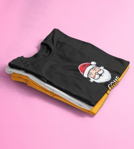 Come To Santa : Cutest Printed T-shirt (Black) Best Gift For Kids