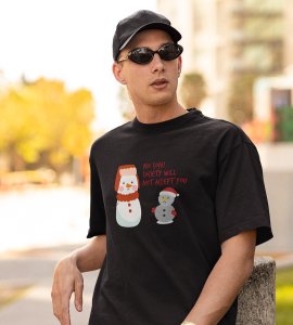 Society Against Santa : Funniest Printed T-shirt (Black) Best Gift For Secret Santa