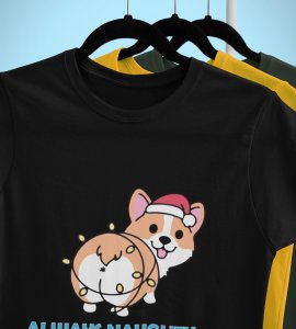 Notorious Corgi: Funny Doggie Printed T-shirts (Black) Best Gift For Boys Girls