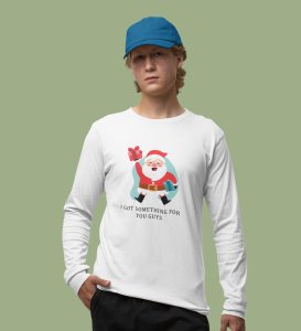 Christmas Bells With Santa's Gift: Best DesignedFull Sleeve T-shirt White Unique Gift For Secret Santa