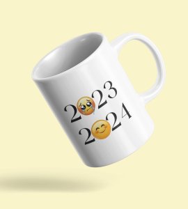 No More 2023 Only 2024, New Year Printed Coffee Mugs