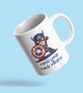 New Year, New Villans, Men's Printed Sublimated Coffee Mugs