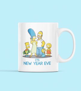 Family's New Year, Graphic Printed Sublimated Coffee Mugs