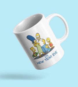 Family's New Year, Graphic Printed Sublimated Coffee Mugs