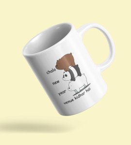 New Year Party, Graphic Printed Sublimated Coffee Mugs