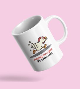 Chicken's New Year Graphic Printed Sublimated Coffee Mugs