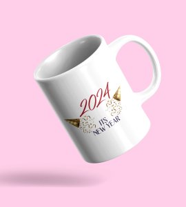 It's A New Year,Graphic Printed Sublimated Coffee Mugs