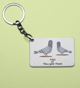 New Year Feast, Graphic Printed Sublimated Key-Chain
