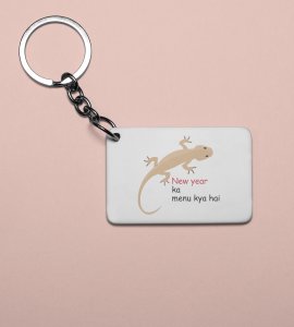 What's The Menu? Men's Printed Sublimated Key-Chain