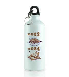 Sleep More, Graphic Printed Sublimated Aluminium Water Bottle