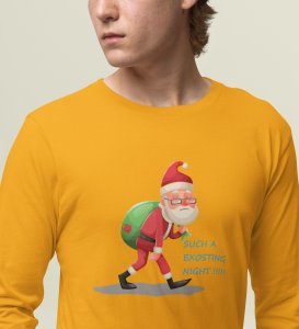 I Am Coming: Best DesignedFull Sleeve T-shirt Yellow Perfect Gift For Secret Santa