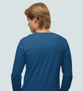 Graphic's Lover Santa: Best DesignedFull Sleeve T-shirt Blue Perfect Gift For Secret Santa