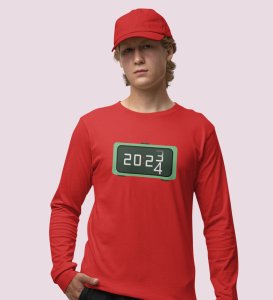 Busy Reindeer: Best DesignerFull Sleeve T-shirt Red Best Gift For Boys Girls