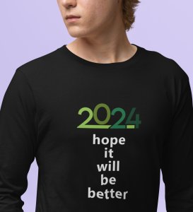 Postive Vibes: Good Vibes DesignedFull Sleeve T-shirt Black Unique Gift For New Year Boys Girls