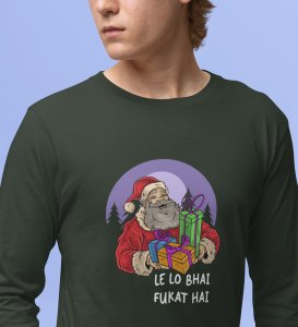 Everyone Take Gifts : Best DesignedFull Sleeve T-shirt Green Most Liked Gift For Boys Girls