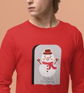 Christmas Bells With Santa's Gift: Best DesignedFull Sleeve T-shirt Red Unique Gift For Secret Santa