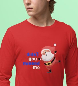 Santa's Sledge: Most Liked DesignedFull Sleeve T-shirt Red Best Gift For Boys Girls