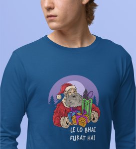Everyone Take Gifts : Best DesignedFull Sleeve T-shirt Blue Most Liked Gift For Boys Girls