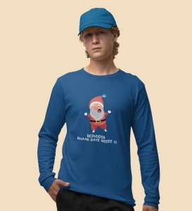 Santa got Us Gift: Best DesignedFull Sleeve T-shirt Blue Most Liked Gift For Boys Girls