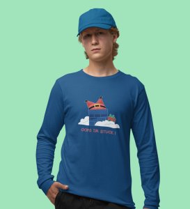 Stuck Santa In Chimney: Funniest DesignedFull Sleeve T-shirt: Cute Gift For Secret Santa