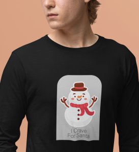 Santa's Bestfriend: Cute DesignerFull Sleeve T-shirt BlackBest Gift For Boys Girls