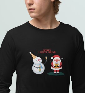 Snowman Chatters: Funny DesignedFull Sleeve T-shirt Black Best Gift For Boys Girls