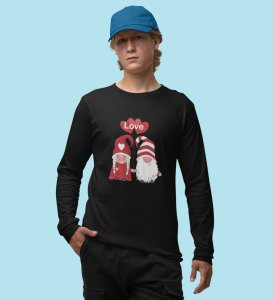 Lover Elves: Best ChristmasFull Sleeve T-shirt Black - Ideal for Staying Refreshed Gift for Husband Wife Love Boy Girl.