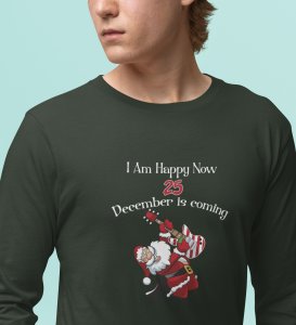 Christmas Bells, Santa's Arrival: BestFull Sleeve T-shirt For Boys Girls,Green Best Gift for Secret Santa