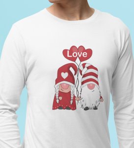 Lover Elves: Best ChristmasFull Sleeve T-shirt White - Ideal for Staying Refreshed Gift for Husband Wife Love Boy Girl.