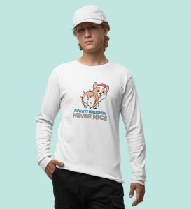 Notorious Corgi: Funny Doggie DesignedFull Sleeve T-shirts White Best Gift For Boys Girls