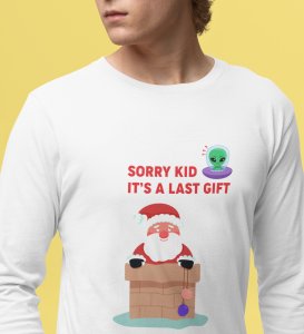 Santa's Last Gift: Best DesignerFull Sleeve T-shirt Botttle White Christmas's Best Gift For Boys Girls