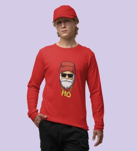 Sigma SantaFull Sleeve T-shirt: Best printed Gift For Secret Santa Red Best Gift For Boys Girls