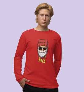 Sigma SantaFull Sleeve T-shirt: Best printed Gift For Secret Santa Red Best Gift For Boys Girls