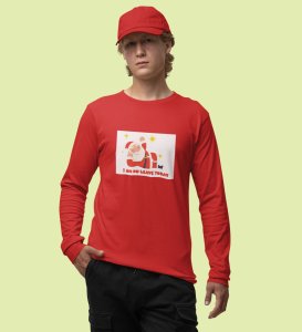 Vacational Santa: Humorously DesignedFull Sleeve T-shirt Red Best Gift For Secret Santa