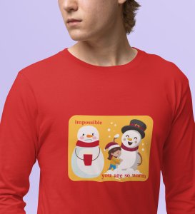 Funny Snowman: Best Comic DesignedFull Sleeve T-shirt by (brands) Perfect Gift For Kids