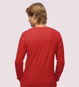 Snowman Sharmaji: Funny DesignerFull Sleeve T-shirt Red Perfect Gift For Secret Santa