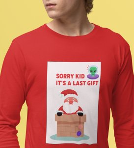 Santa's Last Gift: Best DesignerFull Sleeve T-shirt Botttle Red Christmas's Best Gift For Boys Girls